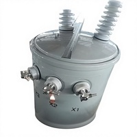 Transformador cilíndrico monofásico de aceite para distribución de energía de 6kV/11kV, tipo interruptor de toma de corriente, para poste eléctrico.