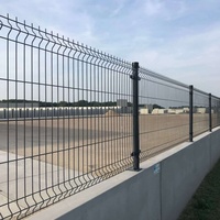 Panneau de clôture en treillis métallique 3D pour jardin domestique, plis en V, treillis soudé