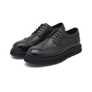 Zapatos de Hombre Lembro, Estilo Inglés, Primavera-Otoño 2026, Casuales, Retro, Punta Redonda, Suela Gruesa, Formales de Negocios, de Cuero - Product Image 3