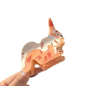 Забавный оригинальный большой зажим для волос на Хэллоуин, милый волшебный кролик, Мультяшные аксессуары для волос, хвост, коготь для волос для женщин и девочек - Product Image 4