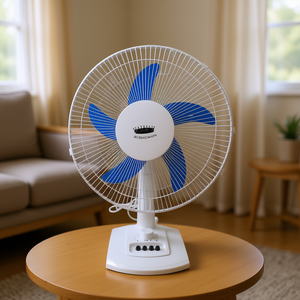 Ventilateur de table Ace5nowith 16 pouces, moteur AC 45W, pales bleues, grille blanche, 3 vitesses, oscillant, usage domestique - Product Image 2