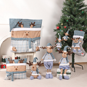 Retractable Modern Fabric Santa Claus Snowman <b>Reindeer</b> <b>Christmas</b> Ornaments LK Brand STY3173/3174/3175/3176/3177/3178 Table Top - Product Image 3
