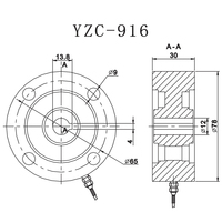 Capteur de force à rayons C3 YZC916 0,5~2T, capteur de tension et de compression pour test de matériaux, levage et pesage de machines-outils