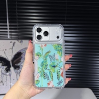 Coque de luxe 3-en-1 pour filles et femmes, compatible iPhone 17 16 15 14 Pro, anti-chute, avec impression pailletée et protection d'objectif