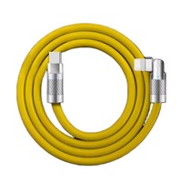 Cable de Carga Rápida de 60W y 6A, Cable de Datos de Silicona Líquida, Cable de Carga para Teléfono y Cámara de Aleación de Zinc Ligero, Compatible con Computadoras