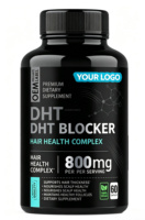 Capsules de complexe DHT Blocker, biotine, palmier nain pour adolescents, 60 capsules