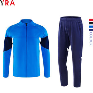 Nuova Tuta da Allenamento Uomo 2024 in Poliestere per Calcio con Zip, Stampa a Trasferimento Termico e Taglio Automatizzato - Product Image 1