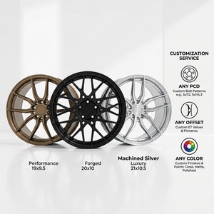 Rines Forjados de Diseño Creativo de Fábrica JG, Color Plata, Aluminio 6061-T6, PCD y ET Personalizados para BMW, Porsche, Benz, Audi. Compre 4 y Lleve <span class=keywords><strong>1</strong></span> Gratis - Product Image 3