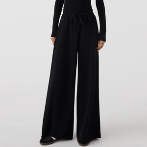 Pantalon de sport islamique musulman personnalisé à jambes larges pour femme, séchage rapide, UPF50, colorblock, Spandex/Polyester - Product Image 4