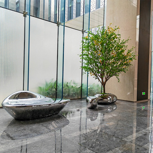 Lớn Nhân Tạo Màu xanh lá cây và hoa trang trí cây cho tổ chức sự kiện - Product Image 3