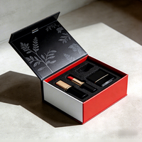 Boîtes d'emballage personnalisées biodégradables magnétiques pour soins de la peau avec impression CMYK, boîte cosmétique pour blush