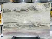 Dalle de Quartzite veinée violette de qualité supérieure Aquarella moderne Quartzite comptoir de cuisine revêtement de sol extérieur salle de bain Villas murales