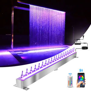 Personalizado SS304 String <span class=keywords><strong>Water</strong></span> Curtain Luz Hotel Villa Hall Garden Wall Decoração Versátil Artificial Waterfall Fountain - Product Image 2