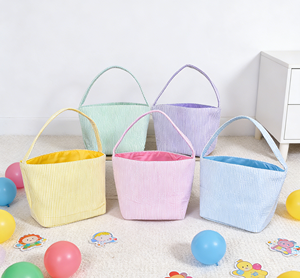 Personalized <b>Easter</b> Letter Print Tote Bag for Kids Candy <b>Gift</b> Storage Reusable Party Favor Holiday <b>Basket</b> Handbag - Product Image 5