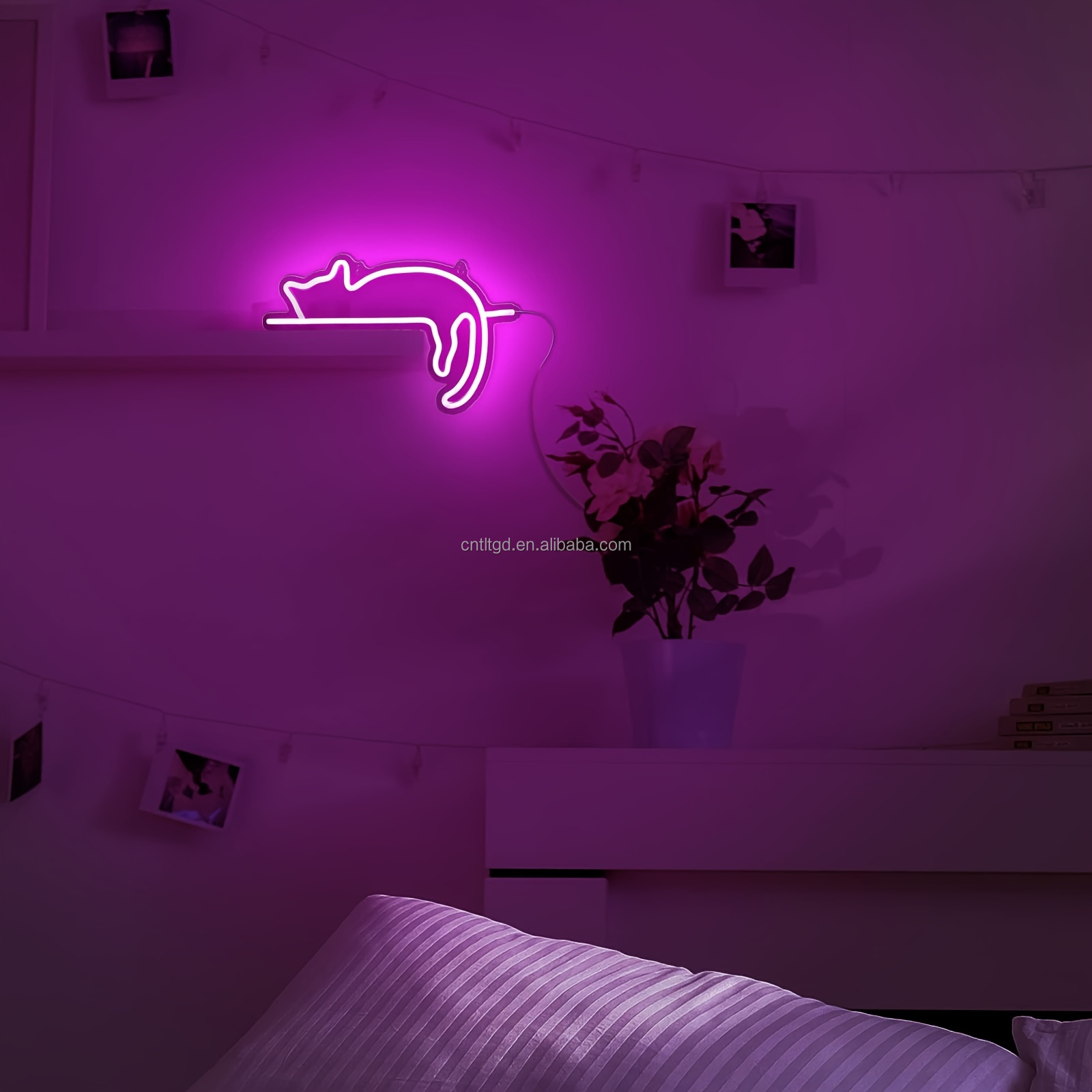 LED USB cat Neon Light Sign for Home Pet Shop Wall Decoration · image 5