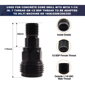 Elmas karot matkap ucu s bağlantı değişimi için adaptör matkap ucu dönüştürücü karot matkap ucu makine için karbon çelik HILTI adaptörü yapılmış - Product Image 2