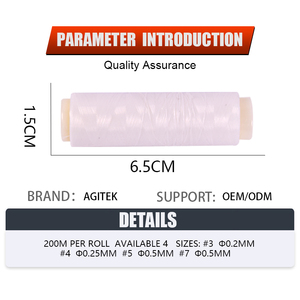 Ligne de pêche à la mouche élastique 200M flottante <span class=keywords><strong>pour</strong></span> rivière, mer, lac, ruisseau, attache-appât élastique, accessoires de pêche - Product Image 3