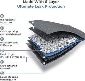 Kimlead Almohadillas Desechables Absorbentes de Secado Rápido a Prueba de Fugas para Cachorros Dog Wee Plas Training Pee Pad para Inodoro - Product Image 4