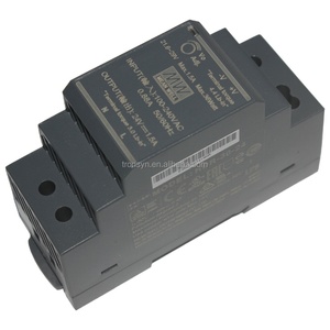 Alimentation électrique sur rail DIN Mean Well HDR-30-24 30W 24V pour le contrôle domestique et l'électromécanique - Product Image 1