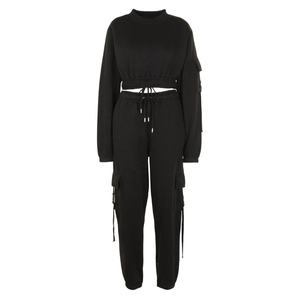 Ensemble de survêtement pour femmes et hommes, vêtements assortis, personnalisés, survêtement d'entraînement, 2 pièces, OEM, vente en gros - Product Image 3