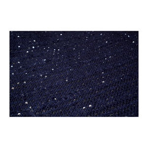 ผ้าทวีดแฟนซีคุณภาพพรีเมียม ผลิตในเกาหลี สีกรมท่า-ดำ ผ้าตาข่ายเมทัลลิกแบบสลับลาย ทอแบบแฟนซี รับผลิตแบบ OEM และ ODM ผ้าทอสั่งทำพิเศษ - Product Image 2