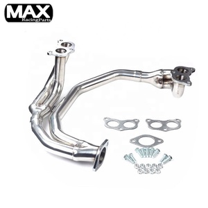 Für 1997-2005 Subaru Impreza <span class=keywords><strong>2</strong></span>.5L Nicht-Turbo Motor Schall dämpfer Turbo Edelstahl Auspuff Endrohr Fallrohr Kit für Autoteile - Product Image 1