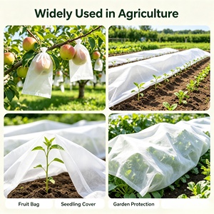 Tissu non tissé spunbond blanc 20 GSM en PP, matière première agricole en rouleau pour sacs de protection des fruits et couvertures de plantes de jardin - Product Image 4