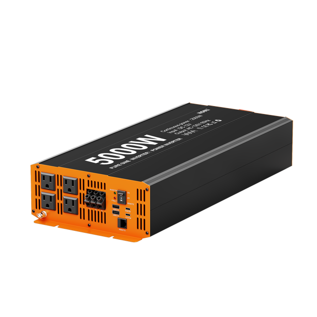 HOULI Inversor De Corriente 12v 110v 5000W Pure Sine Wave Power Inverter 12V 24V to 110V 220V AC ETL Certified