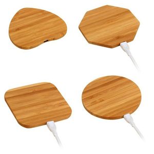 5w Wood Wireless Charger Portable Bamboo Wireless Charger Wireless Phone Usb Charging Station - Product Image 1