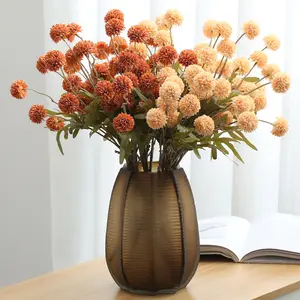 Af15005 Kunstmatige Paardenbloem Plant Groothandel 5 Hoofden Zijden Paardenbloem Bal Bloem Boeket Voor Bruiloft Huisfeest Decor