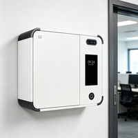 Gabinete de Llaves Inteligente de Acero para Montar en la Pared, Sistema de Control de Acceso con Doble Reconocimiento Biométrico para la Gestión Administrativa de Oficinas