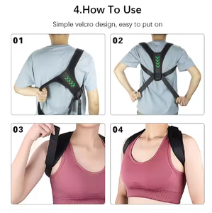 Hot bán chuyên nghiệp có thể điều chỉnh trở lại hỗ trợ Brace tùy chỉnh thoáng khí tư thế Corrector cho nam giới phụ nữ bán buôn bảo vệ - Product Image 5