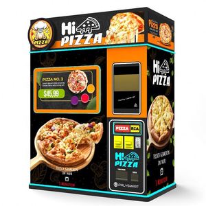 Achetez la machine distributrice de pizzas à vendre – Nouveauté 2022 – Commerciale, entièrement automatique, pour la préparation de pizzas surgelées et fraîches, avec four intégré pour la vente au détail et la restauration rapide. - Product Image 2
