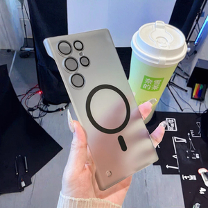 Venta caliente Ultra Thin Frameless Clear Magnetic Funda de teléfono a prueba de golpes para S24 Plus S22 <span class=keywords><strong>S3</strong></span> Ultra con PC de anillo magnético - Product Image 2