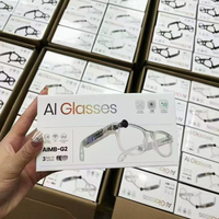 Lunettes de soleil intelligentes AI AIMB-G2 avec caméra 8 mégapixels, 6 lentilles interchangeables, anti-lumière bleue, 290 mAh, Wi-Fi, anti-tremblement, lunettes intelligentes ChatGPT