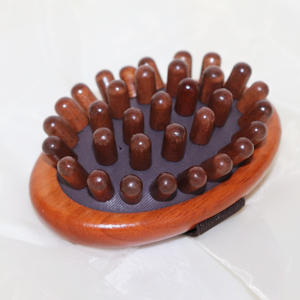 Cepillo de Masaje de Madera Portátil con Cuentas Redondeadas, Herramienta Gua Sha para el Cuidado Corporal, Cepillo de Masaje de Madera al por Mayor - Product Image 2