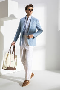 HARCHOY 2025 classico <span class=keywords><strong>Blazer</strong></span> monopetto <span class=keywords><strong>blu</strong></span> <span class=keywords><strong>Navy</strong></span> abito da <span class=keywords><strong>uomo</strong></span> nuova moda Business Casual con chiusura a bottone 100% lana Cool - Product Image 2