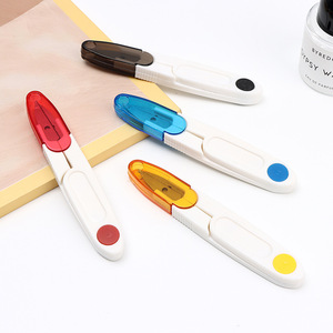 Tijeras Pequeñas para Hilo con Cubierta Transparente, de Acero Inoxidable, para Costura, Manualidades, Estudiantes, Bricolaje - Product Image 2