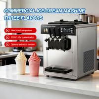 Machine à glace molle automatique commerciale neuve, capacité de 12 L, haute productivité, 1500 W