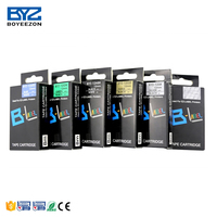 Ruban d'étiquetage compatible Boyeezon BYZ-9BU 9 mm x 8 m noir sur bleu utilisé pour l'imprimante d'étiquettes Casio Ez-label
