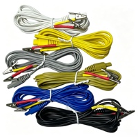 Appareil d'acupuncture à impulsions électriques avec contrôle de la minuterie, pour usage corporel, avec pince crocodile en métal et câble de connexion.