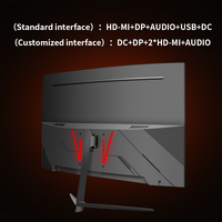 27 inch 1K 75Hz 100Hz 165Hz 180Hz 200Hz 240Hz Gebogen Frameloze Breedbeeldscherm VA IPS Paneel 1ms Responstijd Gaming PC Monitor LED