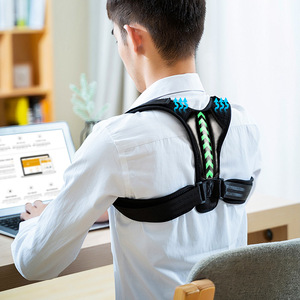 Soutien dorsal respirant <span class=keywords><strong>et</strong></span> réglable pour les épaules, attelle de maintien corporel pour l'amélioration de la posture <span class=keywords><strong>et</strong></span> le redressement des épaules au quotidien - Product Image 2