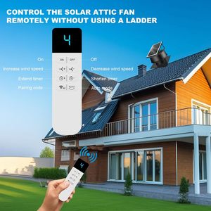 Eco-Solar Powered HVAC Systems Desert Air Cooler Roof Exhaust Fan Blower March Promotion Wholesale Solar Powered Roof Ventilatio - Product Image 3
