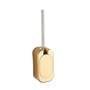 Mango decorativo <span class=keywords><strong>de</strong></span> acero inoxidable para limpieza profunda, soporte adhesivo <span class=keywords><strong>de</strong></span> plástico ABS para cepillo <span class=keywords><strong>de</strong></span> inodoro - Product Image 1