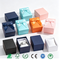 Kotak Penyimpanan Jam Tangan Mini Lucu Model Simpul Harga Pabrik Ukuran 7x7.5x10cm Kotak Dua Bagian Kotak Jam Tangan Aman Mewah dengan Bantal Spons