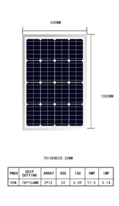 Panel Solar Monocristalino de Alta Calidad de 300W para Sistemas de Almacenamiento de Energía - Product Image 4