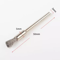Brosse de polissage et tête de meulage en fil d'acier revêtu de bronze de qualité industrielle avec revêtement en feutre de laine, personnalisable OEM