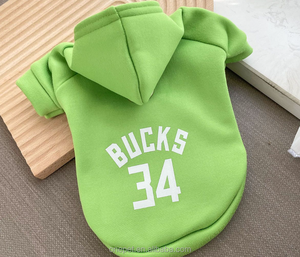 Vêtements pour chien d'automne et d'hiver, sweat-shirt à capuche, pull <span class=keywords><strong>NBA</strong></span> avec numéro de basket-ball, vêtements pour chien, sweat-shirt à capuche, vêtements pour chats et chiots de petite et moyenne taille - Product Image 5