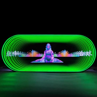 Enseigne LED néon 3D personnalisée de haute qualité, design magique, pour publicité, mariages, boutiques, prise DC, durable, étanche IPX6, pour diverses applications